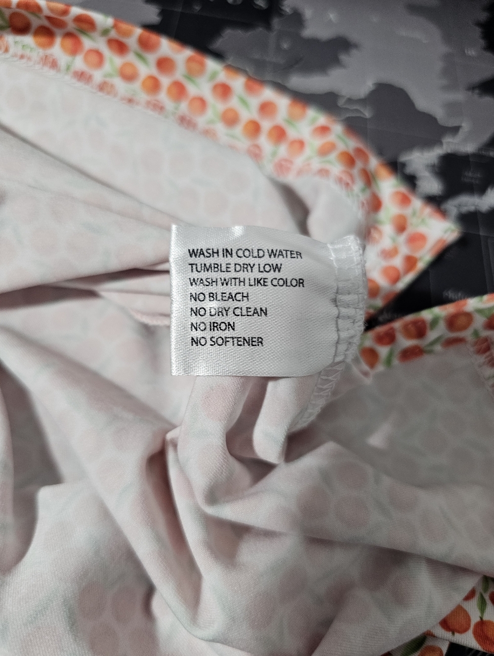 Rhoback Men's Performance Polo The Absolute Peach Print Georgia Peach XXL Golf - Picture 9 of 11